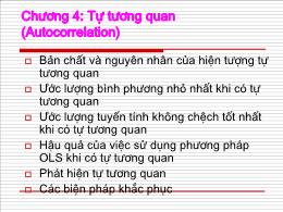 Kinh tế lượng - Chương 4: Tự tương quan (Autocorrelation)