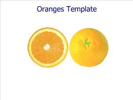 Oranges Template