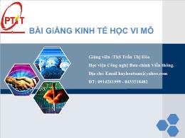 Bài giảng kinh tế học vi mô - Trần Thị Hòa