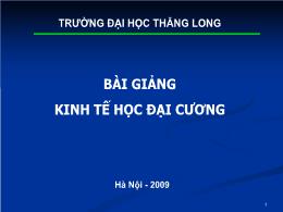 Bài giảng môn kinh tế học vĩ mô - Bài 9: Các ngoại ứng