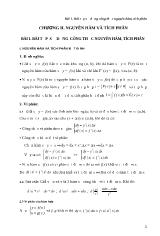 Bài giảng môn toán - Bài 1: Bài tập sử dụng công thức nguyên hàm, tích phân