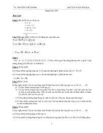 Giáo án môn toán - Bài tập toán rời rạc