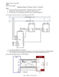 Bài giảng môn Điện - Điện tử - Bài tập ôn thi học kỳ – Môn học: Vi xử lý – AY1213-S2