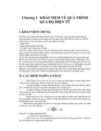 Bài giảng môn Điện - Điện tử - Chương 1: Khái niệm về quá trình quá độ điện từ