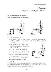 Bài giảng môn Điện - Điện tử - Chương 3: Mạch dao động đa hài