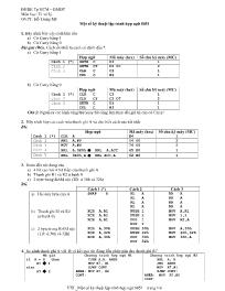 Bài giảng môn Điện - Điện tử - Một số kỹ thuật lập trình hợp ngữ 8051