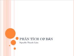 Bài giảng môn Kế toán - Phân tích cơ bản