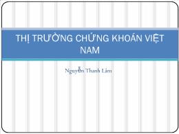 Bài giảng môn Kế toán - Thị trường chứng khoán Việt Nam