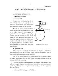 Bài giảng môn Kiến trúc xây dựng - Chương 1: Các vấn đề cơ bản về nền móng