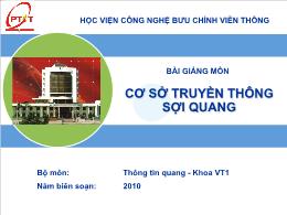 Bài giảng môn Kỹ thuật viễn thông - Bộ phát quang