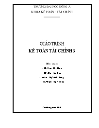 Giáo trình kế toán tài chính 3