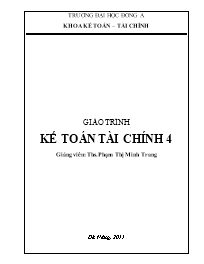 Giáo trình kế toán tài chính 4