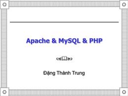 Apache & mysql & php