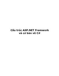 Cấu trúc asp.net framwork và cơ bản về C#
