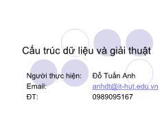 Cấu trúc dữ liệu và giải thuật