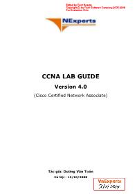 Ccna lab guide version4.0 (ciscocertified network associate)