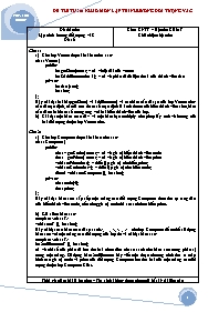 Đề thi tham khảo môn lập trình hường đối tượng và C++