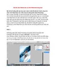 Đồ họa máy tính - Bài 39: Cách Resize ảnh và chèn Watermark hàng loạt