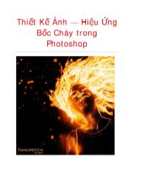 Đồ họa máy tính - Thiết kế ảnh — Hiệu ứng bốc cháy trong photoshop
