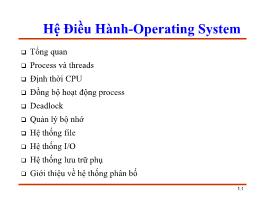 Hệ điều hành - Operating system