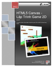 Html5 canvas - Lập trình game 2d v1.0