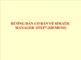 Hướng dẫn cơ bản về simatic manager step7 (siemens)