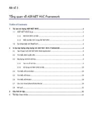 Kĩ thuật lập trình - Bài số 3: Tổng quan về asp.net mvc framework