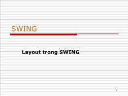 Lập trình hướng đối tượng - Layout trong swing