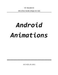 Lập trình trên thiết bị di động - Android animations