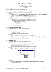 Lập trình trên Windows - Bài tập thực hành – Phần 1