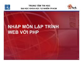 Lập trình web PHP - Bài 2: HTML cơ bản