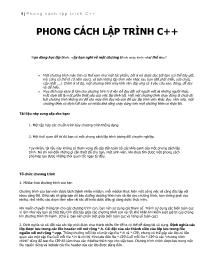 Phong cách lập trình C++