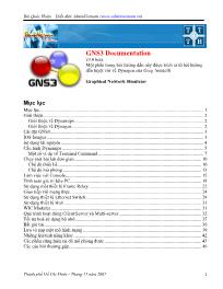 Tìm hiểu về Gns3 documentation