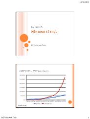 Bài giảng 7. Nền kinh tế thực