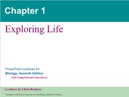 Bài giảng Biology - Chapter 1: Exploring Life