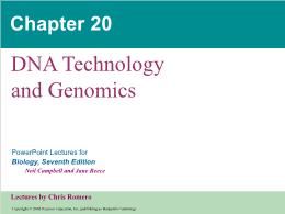 Bài giảng Biology - Chapter 20: DNA Technology and Genomics
