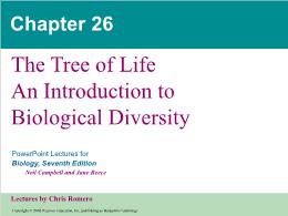 Bài giảng Biology - Chapter 26: The Tree of Life An Introduction to Biological Diversity