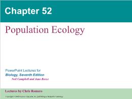 Bài giảng Biology - Chapter 52: Population Ecology