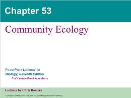 Bài giảng Biology - Chapter 53: Community Ecology