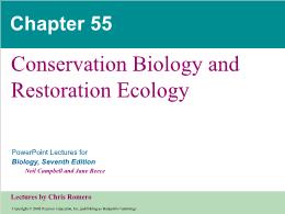 Bài giảng Biology - Chapter 55: Conservation Biology and Restoration Ecology