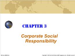 Bài giảng Business - Chapter 3 Corporate Social Responsibility