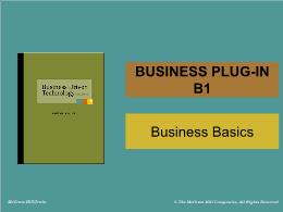 Bài giảng Business Driven Technology - Business plug-in B1 - Business Basics