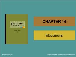 Bài giảng Business Driven Technology - Chapter 14 Ebusiness