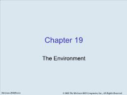 Bài giảng Economics - Chapter 19 The Environment