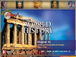 Bài giảng Glencoe World History - Chapter 14 Crisis and Absolutism in Europe, 1550-1715