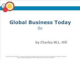 Bài giảng Global Business Today - Chapter 1 Globalization