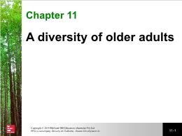 Bài giảng Human Development 2e - Chapter 11 A diversity of older adults