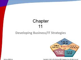 Bài giảng Information Systems in Business - Chapter 11 Developing Business/IT Strategies