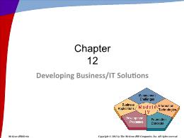 Bài giảng Information Systems in Business - Chapter 12 Developing Business/IT Solutions