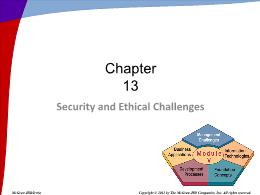 Bài giảng Information Systems in Business - Chapter 13 Security and Ethical Challenges